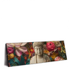 Led Wandbild Buddha In Farbenfrohen Blumen Panorama Produktvorschau Seitlich