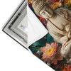 Led Wandbild Buddha In Farbenfrohen Blumen Quadrat Materialvorschau