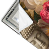 Led Wandbild Buddha In Farbenfrohen Blumen Schmal Materialvorschau