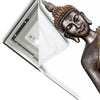 Led Wandbild Buddha In Lotus Pose No 2 Hochformat Materialvorschau
