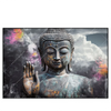 Led Wandbild Buddha Kosmische Gelassenheit Querformat Produktvorschau Frontal