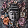 Led Wandbild Buddha Kunst Mit Pastellblueten Quadrat Motivvorschau