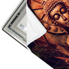 Led Wandbild Buddha Lotusbluete Querformat Materialvorschau