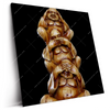 Led Wandbild Buddha No Evil Quadrat Produktvorschau Seitlich