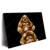 Led Wandbild Buddha No Evil Querformat Produktvorschau Seitlich