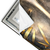 Led Wandbild Buddha Silber Gold Querformat Materialvorschau