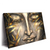 Led Wandbild Buddha Silber Gold Querformat Produktvorschau Seitlich
