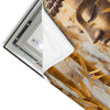 Led Wandbild Buddha Statue Im Goldenen Bambus Quadrat Materialvorschau