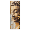 Led Wandbild Buddha Statue Im Goldenen Bambus Schmal Produktvorschau Frontal