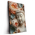 Led Wandbild Buddha Statue Mit Blueten Hochformat Produktvorschau Seitlich