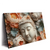 Led Wandbild Buddha Statue Mit Blueten Querformat Produktvorschau Seitlich