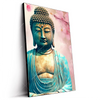 Led Wandbild Buddha Statue Mit Kirschblueten Hochformat Produktvorschau Seitlich