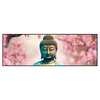 Led Wandbild Buddha Statue Mit Kirschblueten Panorama Produktvorschau Frontal