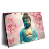 Led Wandbild Buddha Statue Mit Kirschblueten Querformat Produktvorschau Seitlich
