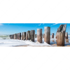Led Wandbild Buhnen In Wellen Am Strand Panorama Motivvorschau