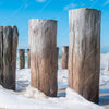 Led Wandbild Buhnen In Wellen Am Strand Panorama Zoom
