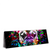 Led Wandbild Bunte Bulldogge Schwarz Panorama Produktvorschau Seitlich
