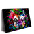 Led Wandbild Bunte Bulldogge Schwarz Querformat Produktvorschau Seitlich