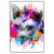 Led Wandbild Bunte Sphynx Weiss Hochformat Produktvorschau Frontal