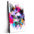 Led Wandbild Bunte Sphynx Weiss Hochformat Produktvorschau Seitlich