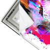 Led Wandbild Bunte Sphynx Weiss Querformat Materialvorschau