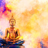 Led Wandbild Bunter Buddha No 3 Quadrat Motivvorschau