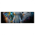 Led Wandbild Bunter Elefant Panorama Produktvorschau Frontal