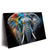 Led Wandbild Bunter Elefant Querformat Produktvorschau Seitlich