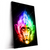 Led Wandbild Bunter Feuer Affe Hochformat Produktvorschau Seitlich