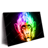 Led Wandbild Bunter Feuer Affe Querformat Produktvorschau Seitlich