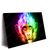 Led Wandbild Bunter Feuer Affe Querformat Produktvorschau Seitlich