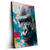 Led Wandbild Bunter Gorilla Mit Farbspritzern Hochformat Produktvorschau Seitlich