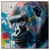Led Wandbild Bunter Gorilla Mit Farbspritzern Quadrat Produktvorschau Frontal