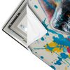Led Wandbild Bunter Gorilla Mit Farbspritzern Querformat Materialvorschau