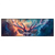 Led Wandbild Bunter Hirsch In Flammen Panorama Produktvorschau Frontal