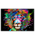 Led Wandbild Bunter Loewe Schwarz Querformat Produktvorschau Frontal