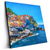 Led Wandbild Buntes Dorf Manarola Quadrat Produktvorschau Seitlich