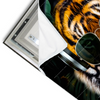 Led Wandbild Cooler Tiger Querformat Materialvorschau
