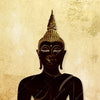 Led Wandbild Dark Buddha Querformat Zoom