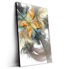 Led Wandbild Digitale Blumen No 1 Hochformat Produktvorschau Seitlich