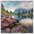 Led Wandbild Dramatischer Morgenblick Am See Quadrat Produktvorschau Frontal