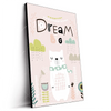 Led Wandbild Dream Big Eisbaer Hochformat Produktvorschau Seitlich
