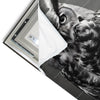 Led Wandbild Duestere Eleganz Der Eule Hochformat Materialvorschau