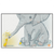 Led Wandbild Elefant Entlein Querformat Produktvorschau Frontal
