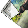 Led Wandbild Elefant Im Wasser Quadrat Materialvorschau