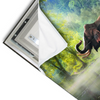 Led Wandbild Elefant Im Wasser Querformat Materialvorschau
