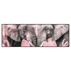 Led Wandbild Elefanten Harmonie In Pastell Panorama Produktvorschau Frontal