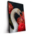 Led Wandbild Eleganter Schwan Mit Blumen Hochformat Produktvorschau Seitlich