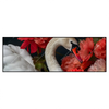 Led Wandbild Eleganter Schwan Mit Blumen Panorama Produktvorschau Frontal