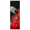 Led Wandbild Eleganter Schwan Mit Blumen Schmal Produktvorschau Frontal